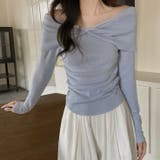 ツイストオフショルスリムニット | Achic | 詳細画像18