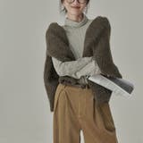 ストライプ柄 タートルネックカットソー | Achic | 詳細画像15