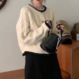 列マルチボタン 差し色セーター | Achic | 詳細画像4 