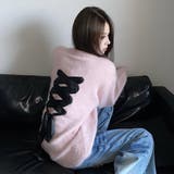 バックリボンコードフロントクラッシュハートプルオーバー | Achic | 詳細画像22 