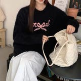 バックリボンコードフロントクラッシュハートプルオーバー | Achic | 詳細画像10 
