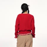 チェック柄裾ニットカーディガン | Achic | 詳細画像14 