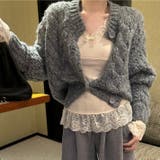 ジンジャーティーケーブルカーディガン | Achic | 詳細画像12