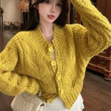 ジンジャーティーケーブルカーディガン | Achic | 詳細画像3