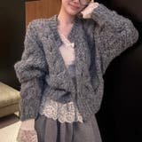 ジンジャーティーケーブルカーディガン | Achic | 詳細画像6