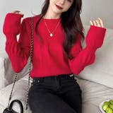 ベルスリーブクロップド丈ニットプルオーバー | Achic | 詳細画像5