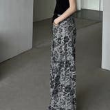 花柄フレアハイウエストデニムパンツ | Achic | 詳細画像6 