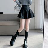 合成レザーミニプリーツスカート | Achic | 詳細画像15 