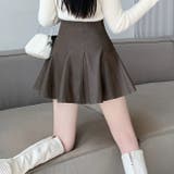 合成レザーミニプリーツスカート | Achic | 詳細画像3 