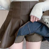 合成レザーミニプリーツスカート | Achic | 詳細画像4 