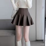 合成レザーミニプリーツスカート | Achic | 詳細画像5 