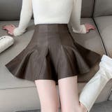 合成レザーミニプリーツスカート | Achic | 詳細画像8 