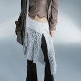 レース非対称巻きスカート 重ね着 | Achic | 詳細画像10 