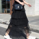 チュールAライン ロング丈スカート | Achic | 詳細画像13 