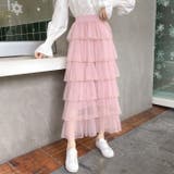 チュールAライン ロング丈スカート | Achic | 詳細画像18 