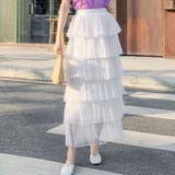 チュールAライン ロング丈スカート | Achic | 詳細画像8 