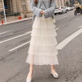 チュールAライン ロング丈スカート | Achic | 詳細画像6 