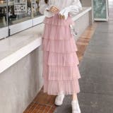 チュールAライン ロング丈スカート | Achic | 詳細画像4 