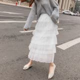 チュールAライン ロング丈スカート | Achic | 詳細画像9 