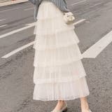 チュールAライン ロング丈スカート | Achic | 詳細画像7 