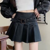 ヴィンテージ Puレザープリーツスカート | Achic | 詳細画像2 