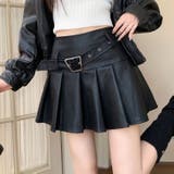 ヴィンテージ Puレザープリーツスカート | Achic | 詳細画像11 