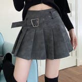 ヴィンテージ Puレザープリーツスカート | Achic | 詳細画像14 