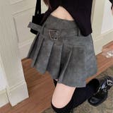 ヴィンテージ Puレザープリーツスカート | Achic | 詳細画像17 