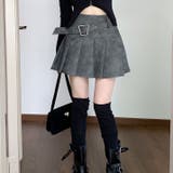 ヴィンテージ Puレザープリーツスカート | Achic | 詳細画像7 