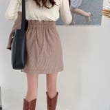 チェック柄ショート丈ジャケット+ミニスカート セット  おしゃれ スーツ 上品 | Achic | 詳細画像13 