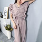 ロンパース ワイドロンパース フリルスリーブ | Achic | 詳細画像2