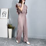 ロンパース ワイドロンパース フリルスリーブ | Achic | 詳細画像4