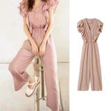 ロンパース ワイドロンパース フリルスリーブ | Achic | 詳細画像1