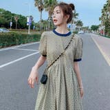 柄ワンピース 低身長 パフ袖 | Achic | 詳細画像7
