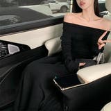 セクシーオフショルダーロングワンピース | Achic | 詳細画像20