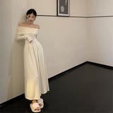 セクシーオフショルダーロングワンピース | Achic | 詳細画像3