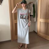 ノースリーブプリントワンピース | Achic | 詳細画像2