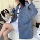 2wayデニムシャツワンピースジャケット | Achic | 詳細画像14 