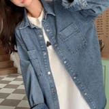 2wayデニムシャツワンピースジャケット | Achic | 詳細画像17 