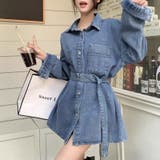 2wayデニムシャツワンピースジャケット | Achic | 詳細画像7 