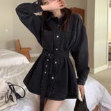 2wayデニムシャツワンピースジャケット | Achic | 詳細画像10 