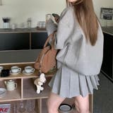 スウェットロゴトレーナー&プリーツミニスカートセットアップ | Achic | 詳細画像13