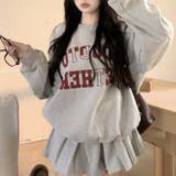 スウェットロゴトレーナー&プリーツミニスカートセットアップ | Achic | 詳細画像8