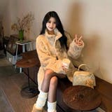 シンプルモコモコオーバーサイズアウター | Achic | 詳細画像9