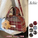 【2タイプ生地選べる】2WAYミニ ハンド チェック柄ショルダーバッグ | Achic | 詳細画像1 
