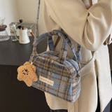 【2タイプ生地選べる】2WAYミニ ハンド チェック柄ショルダーバッグ | Achic | 詳細画像7 