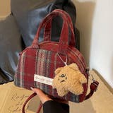 【2タイプ生地選べる】2WAYミニ ハンド チェック柄ショルダーバッグ | Achic | 詳細画像8 