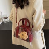 【2タイプ生地選べる】2WAYミニ ハンド チェック柄ショルダーバッグ | Achic | 詳細画像10 