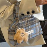 【2タイプ生地選べる】2WAYミニ ハンド チェック柄ショルダーバッグ | Achic | 詳細画像22 
