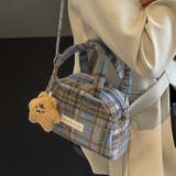 【2タイプ生地選べる】2WAYミニ ハンド チェック柄ショルダーバッグ | Achic | 詳細画像26 